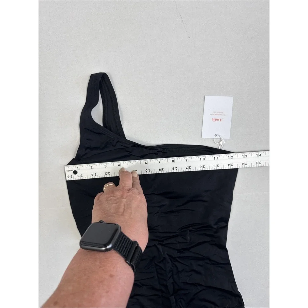 Andie Nantucket Women S Tall 1 Piece Swimsuit‎ Black A0171 NWT One Shoulder 9558